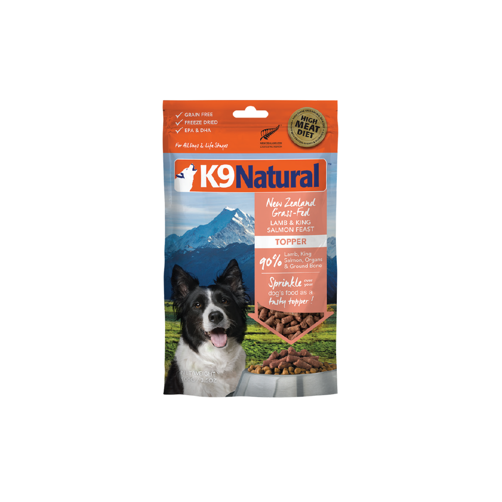 Lamb King Salmon Feast Freeze Dried Topper K9 Natural